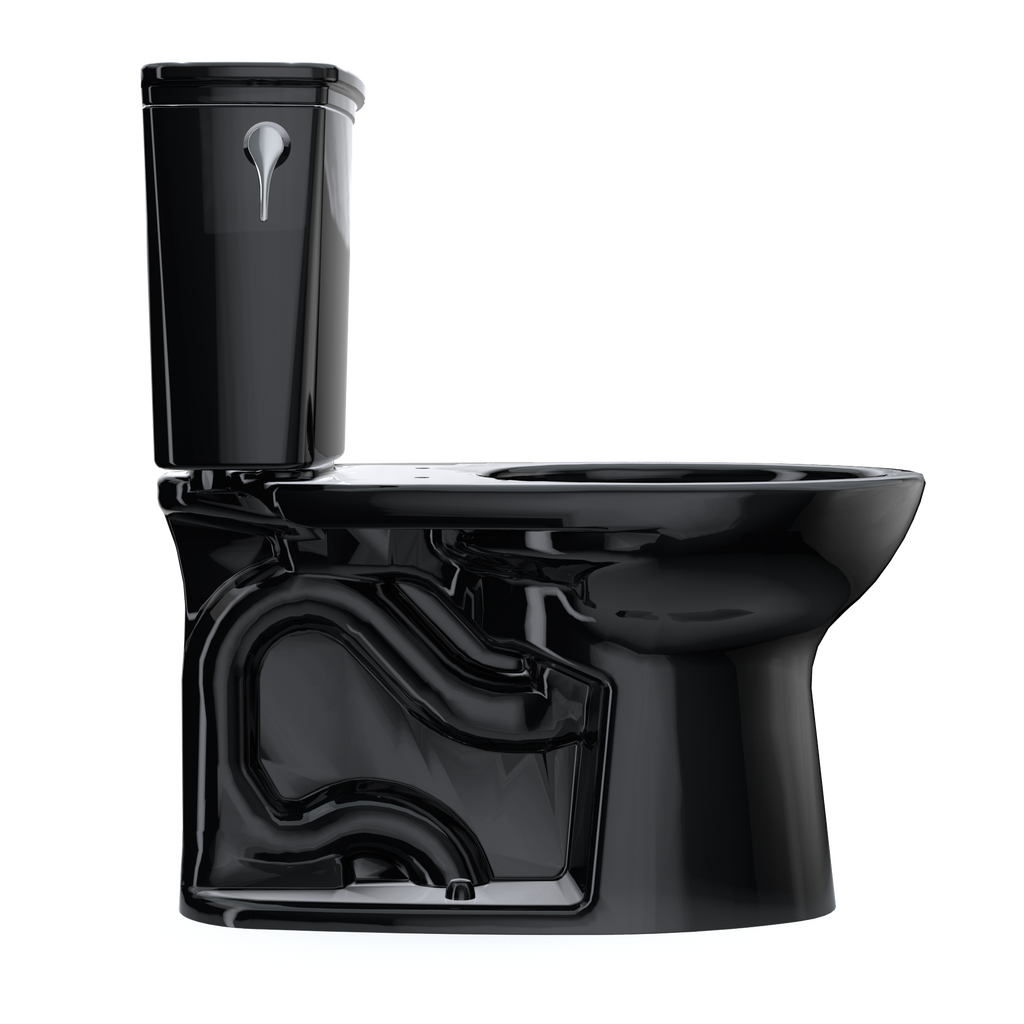 TOTO CST786CE#51 Drake Transitional Two-Piece Elongated 1.28 Gpf Tornado Flush Toilet - Ebony