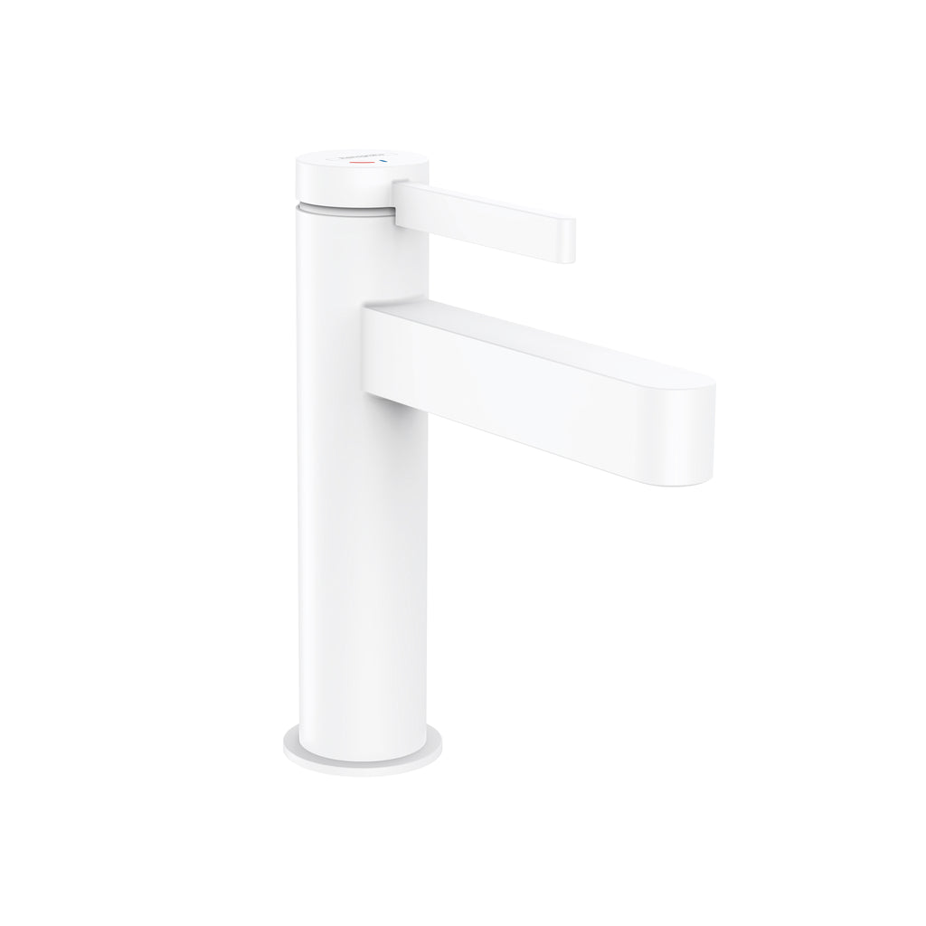 HANSGROHE 76020701 Finoris Single-Hole Faucet 110 with Pop-Up Drain, 1.2 GPM - Matte White