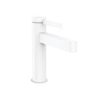 HANSGROHE 76020701 Finoris Single-Hole Faucet 110 with Pop-Up Drain, 1.2 GPM - Matte White
