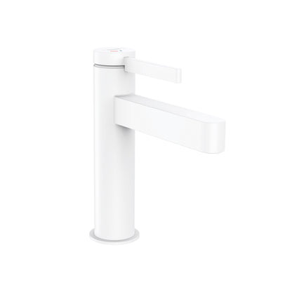 HANSGROHE 76020701 Finoris Single-Hole Faucet 110 with Pop-Up Drain, 1.2 GPM - Matte White