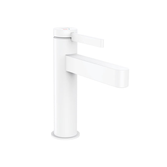 HANSGROHE 76020701 Finoris Single-Hole Faucet 110 with Pop-Up Drain, 1.2 GPM - Matte White