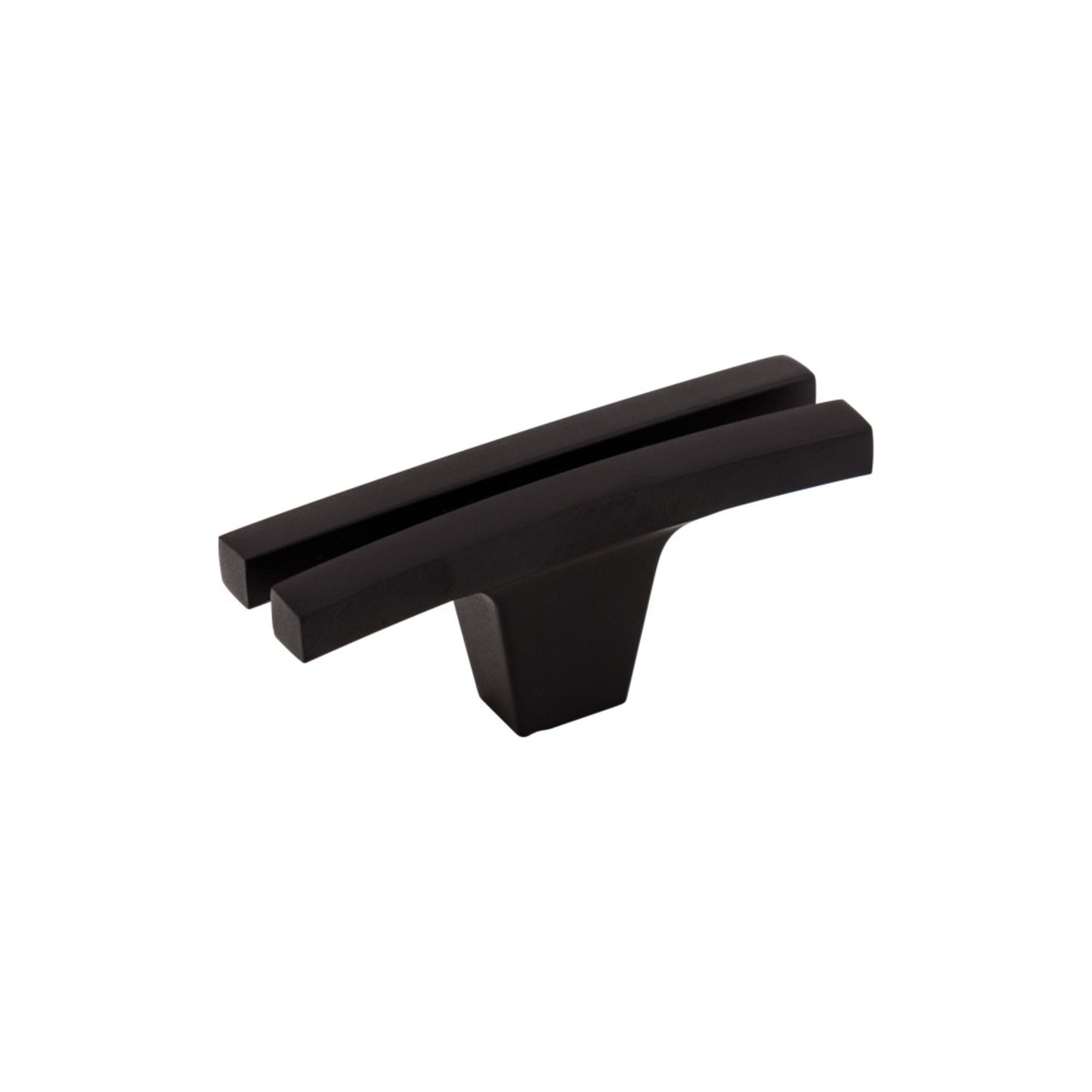 TOP KNOBS TK87BLK Flared 2 5/8" Length Geometric Knob - Flat Black