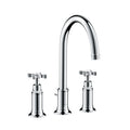 AXOR 16513001 Montreux Widespread Faucet 180 with Cross Handles and Pop-Up Drain, 1.2 GPM - Chrome