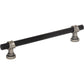 TOP KNOBS M2730 Bit 6 5/16" Center to Center Bar Pull - Flat Black and Pewter Antique