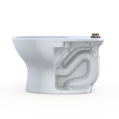 TOTO CT725CUF#01 Tornado Flush Commercial Flushometer Floor-Mounted Universal Height Toilet - Cotton White