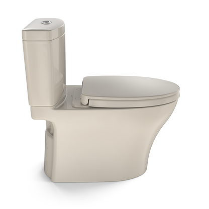 TOTO MS446124CEMFGN#03 Aquia Iv Two-Piece Elongated Dual Flush 1.28 And 0.9 Gpf Universal Height Toilet With Cefiontect - Bone