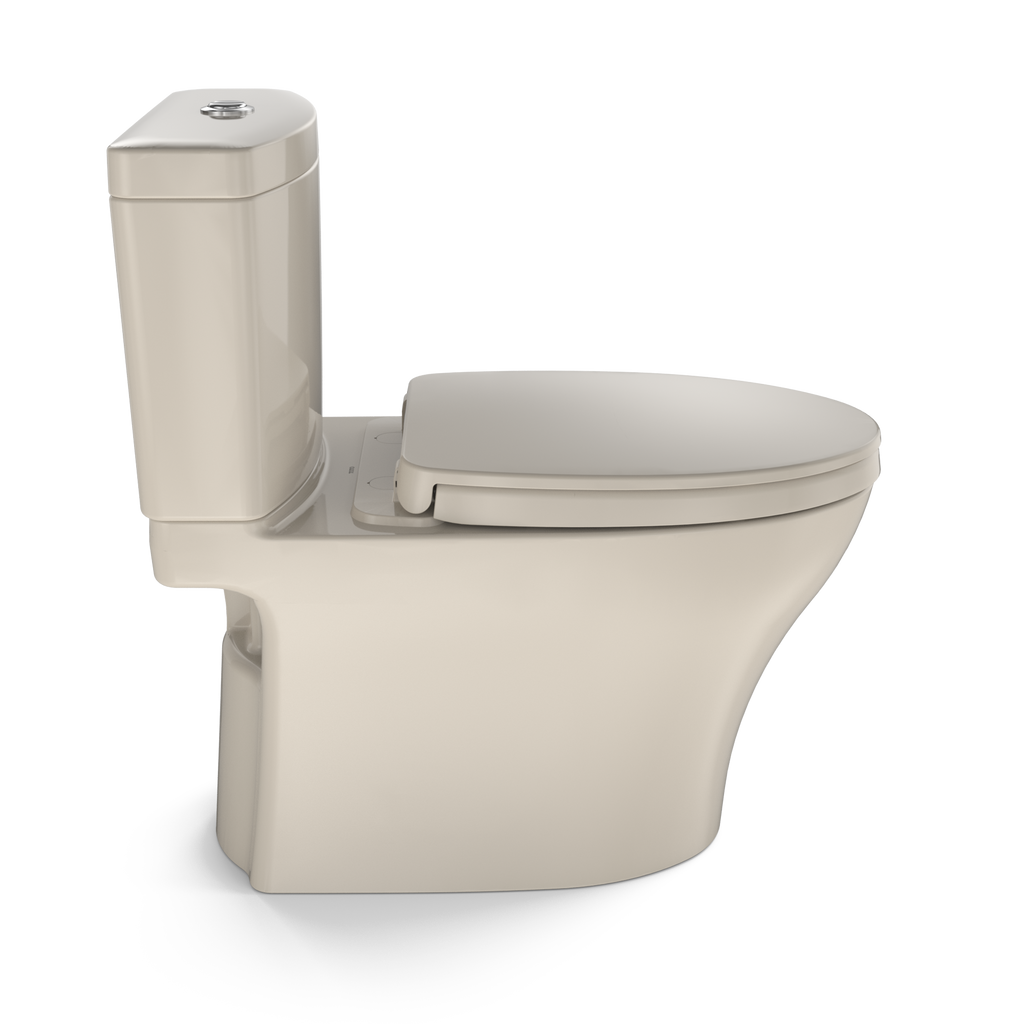 TOTO MS446124CEMGN#03 Aquia Iv Washlet+ Two-Piece Elongated Dual Flush 1.28 And 0.9 Gpf Toilet With Cefiontect - Bone