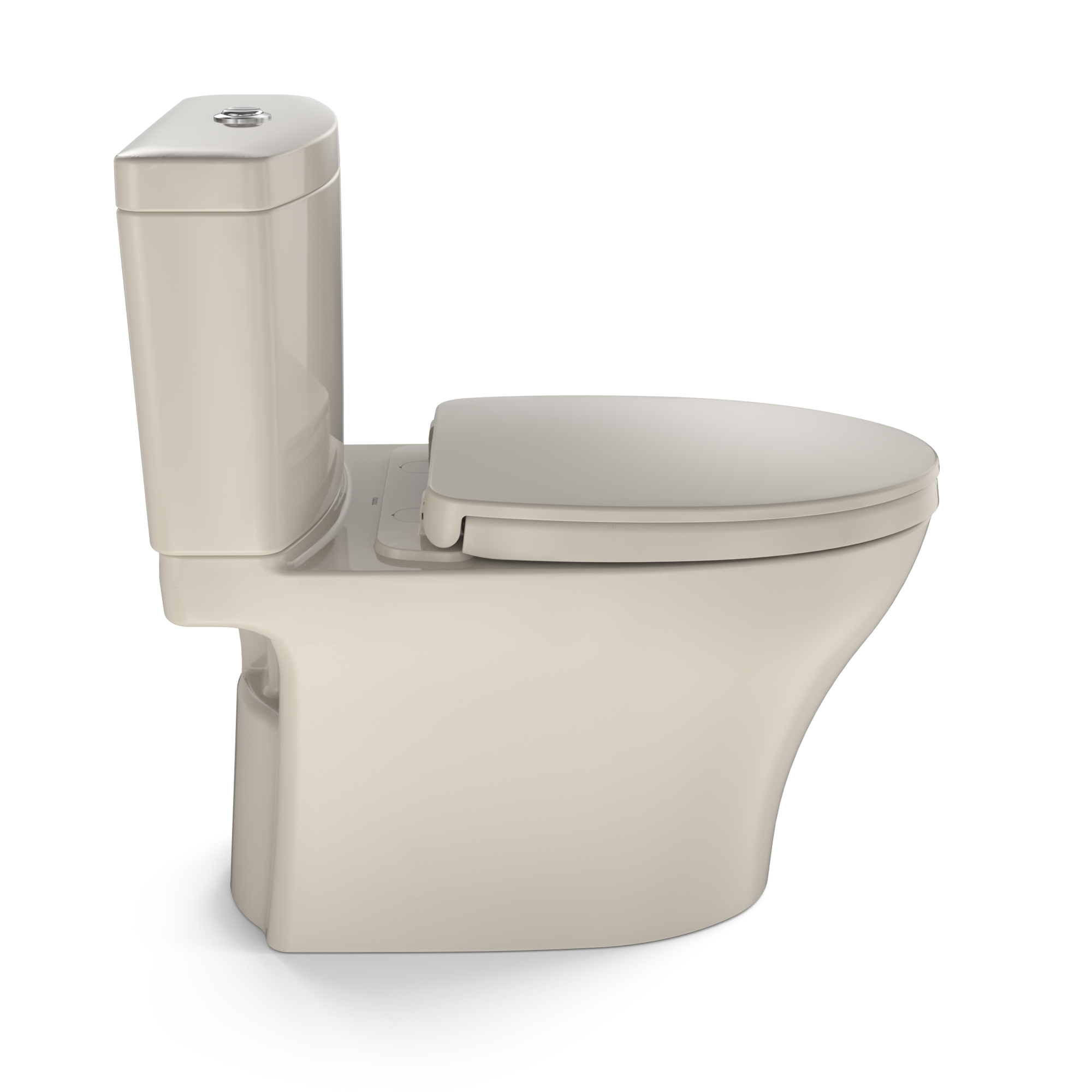 TOTO MS446124CEMGN#03 Aquia Iv Washlet+ Two-Piece Elongated Dual Flush 1.28 And 0.9 Gpf Toilet With Cefiontect - Bone