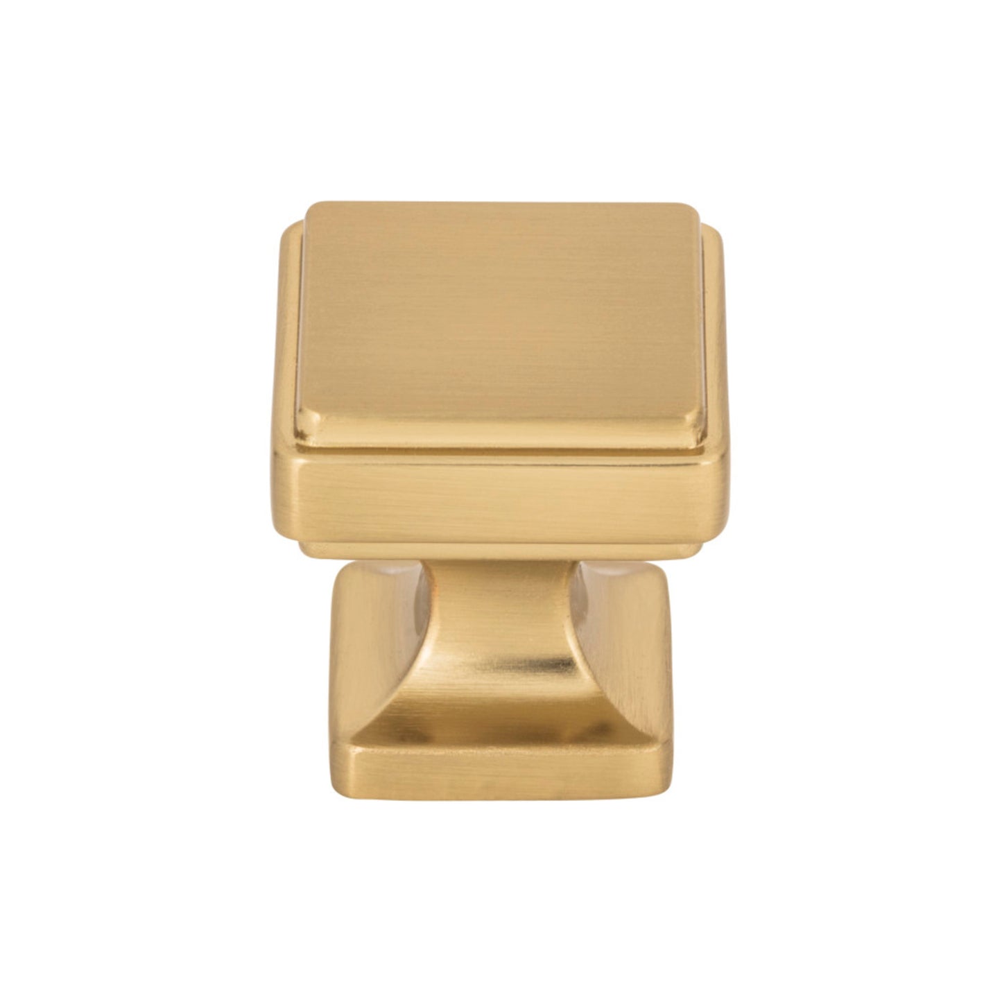 ATLAS A200-WB Kate 1 1/8" Length Square Knob - Warm Brass