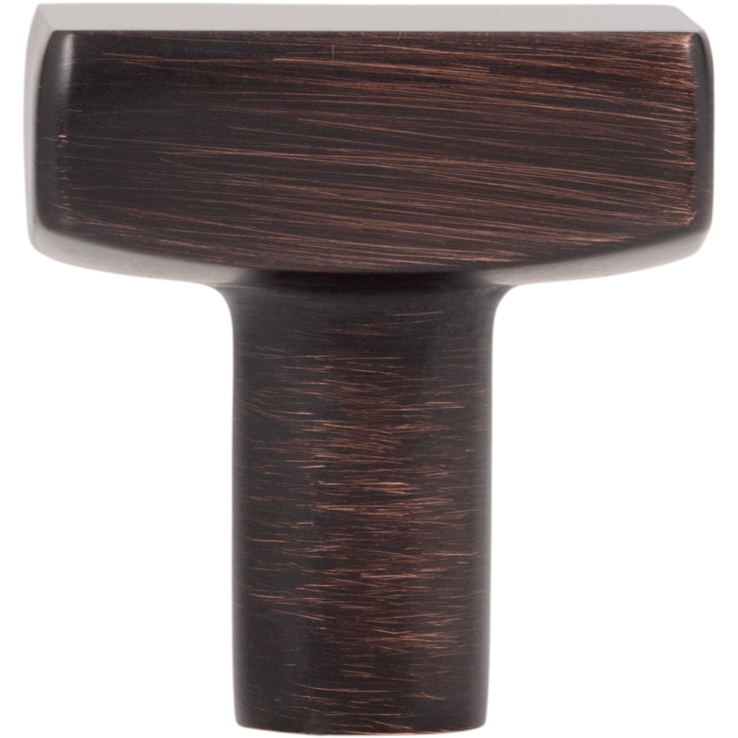 JEFFREY ALEXANDER 845DBAC Dominique 1-1/8" Length Square Knob - Brushed Oil Rubbed Bronze