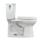 TOTO MS454124CUFG#11 Drake Ii 1G Two-Piece Elongated 1.0 Gpf Universal Height Toilet With Cefiontect And Ss124 Softclose Seat - Colonial White