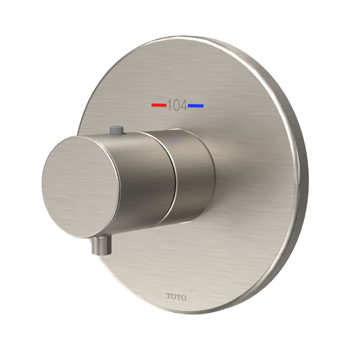 TOTO TBV01406U#BN Round Thermostatic Mixing Valve Shower Trim - Brushed Nickel