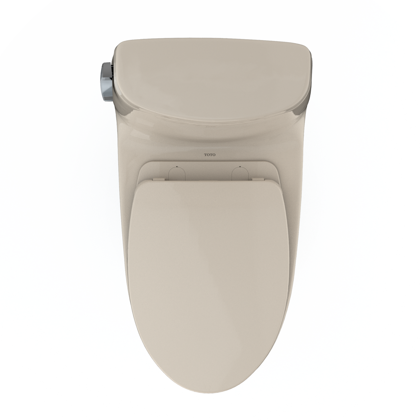 TOTO MS604124CEFG#03 UltraMax II One-Piece Elongated 1.28 GPF Universal Height Toilet with CEFIONTECT and SS124 SoftClose Seat , Bone