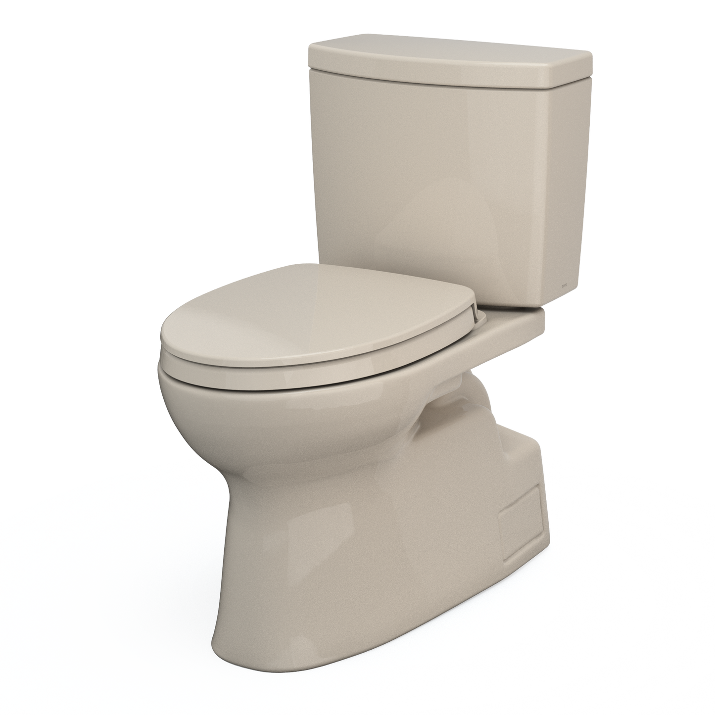 TOTO MS474124CUFG#03 Vespin II 1G Two-Piece Elongated 1.0 GPF Universal Height Toilet with CEFIONTECT and SS124 SoftClose Seat , Bone