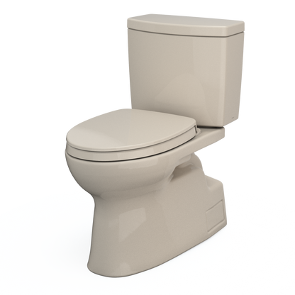 TOTO MS474124CUFG#03 Vespin Ii 1G Two-Piece Elongated 1.0 Gpf Universal Height Toilet With Cefiontect And Ss124 Softclose Seat - Bone