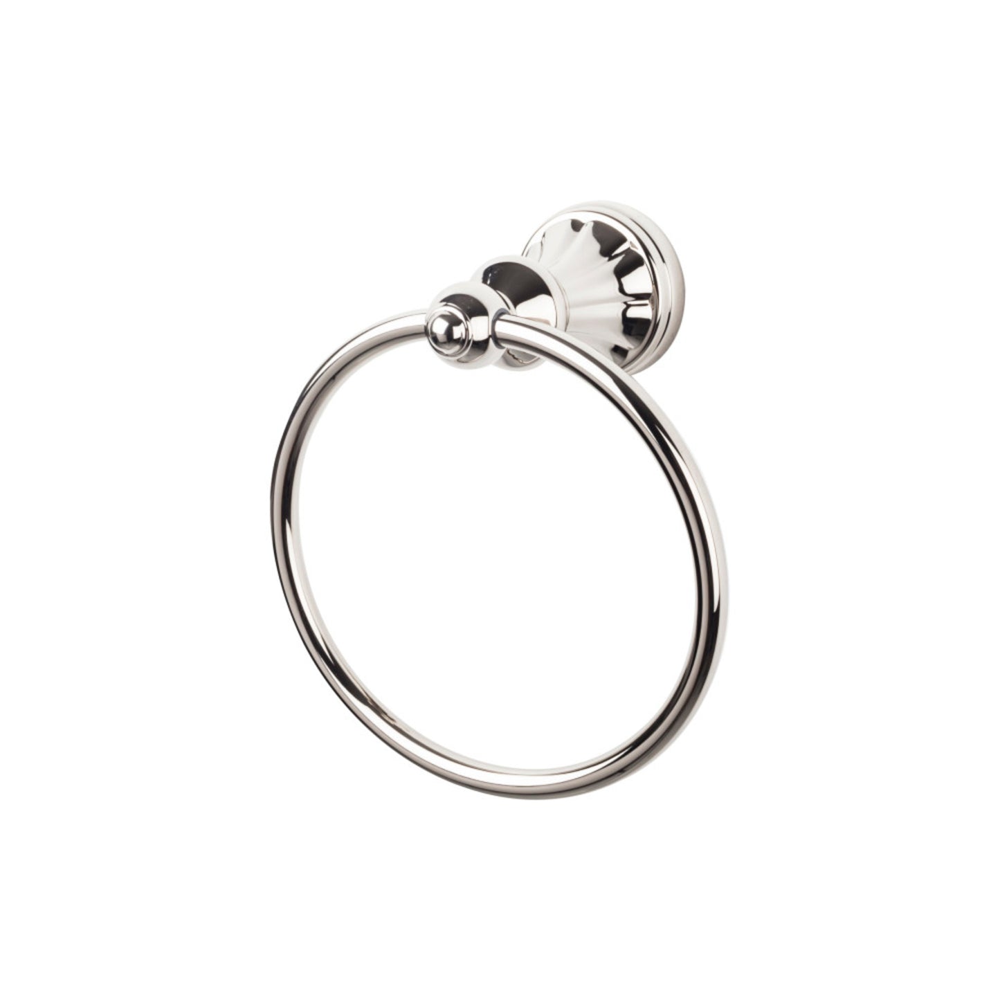 TOP KNOBS HUD5PN TOP BATH (R) Hudson Bath Towel Ring - Polished Nickel