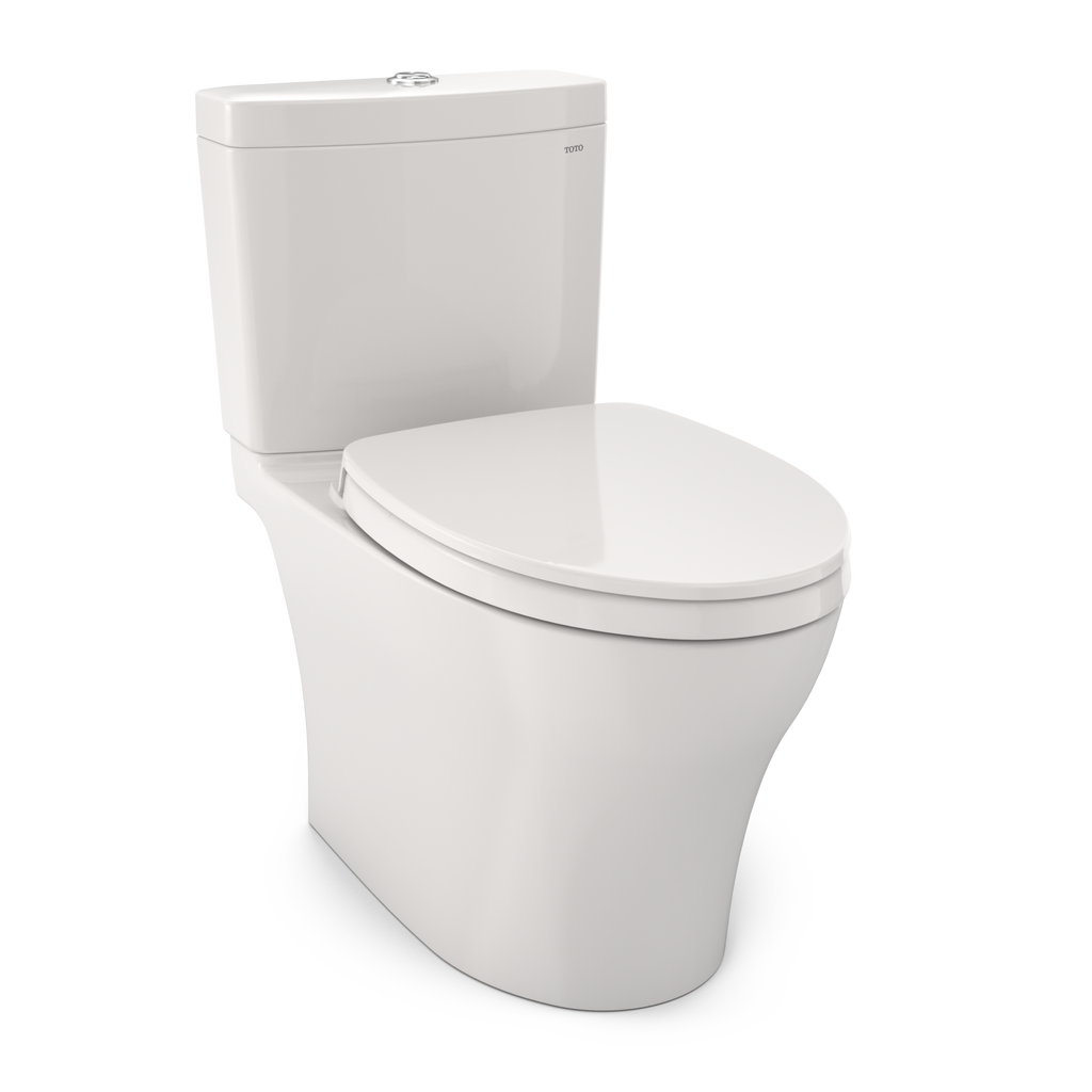 TOTO MS446124CEMGN#11 Aquia Iv Washlet+ Two-Piece Elongated Dual Flush 1.28 And 0.9 Gpf Toilet With Cefiontect - Colonial White