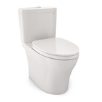 TOTO MS446124CEMGN#11 Aquia Iv Washlet+ Two-Piece Elongated Dual Flush 1.28 And 0.9 Gpf Toilet With Cefiontect - Colonial White