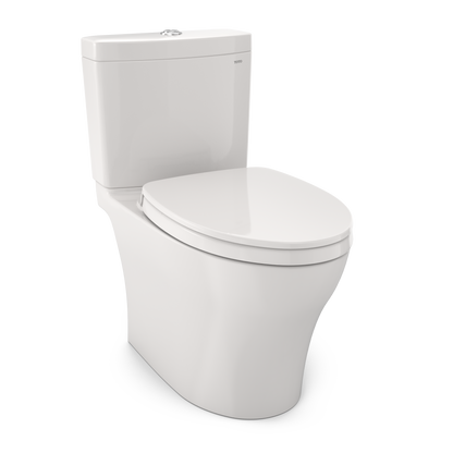 TOTO MS446124CEMGN#11 Aquia Iv Washlet+ Two-Piece Elongated Dual Flush 1.28 And 0.9 Gpf Toilet With Cefiontect - Colonial White