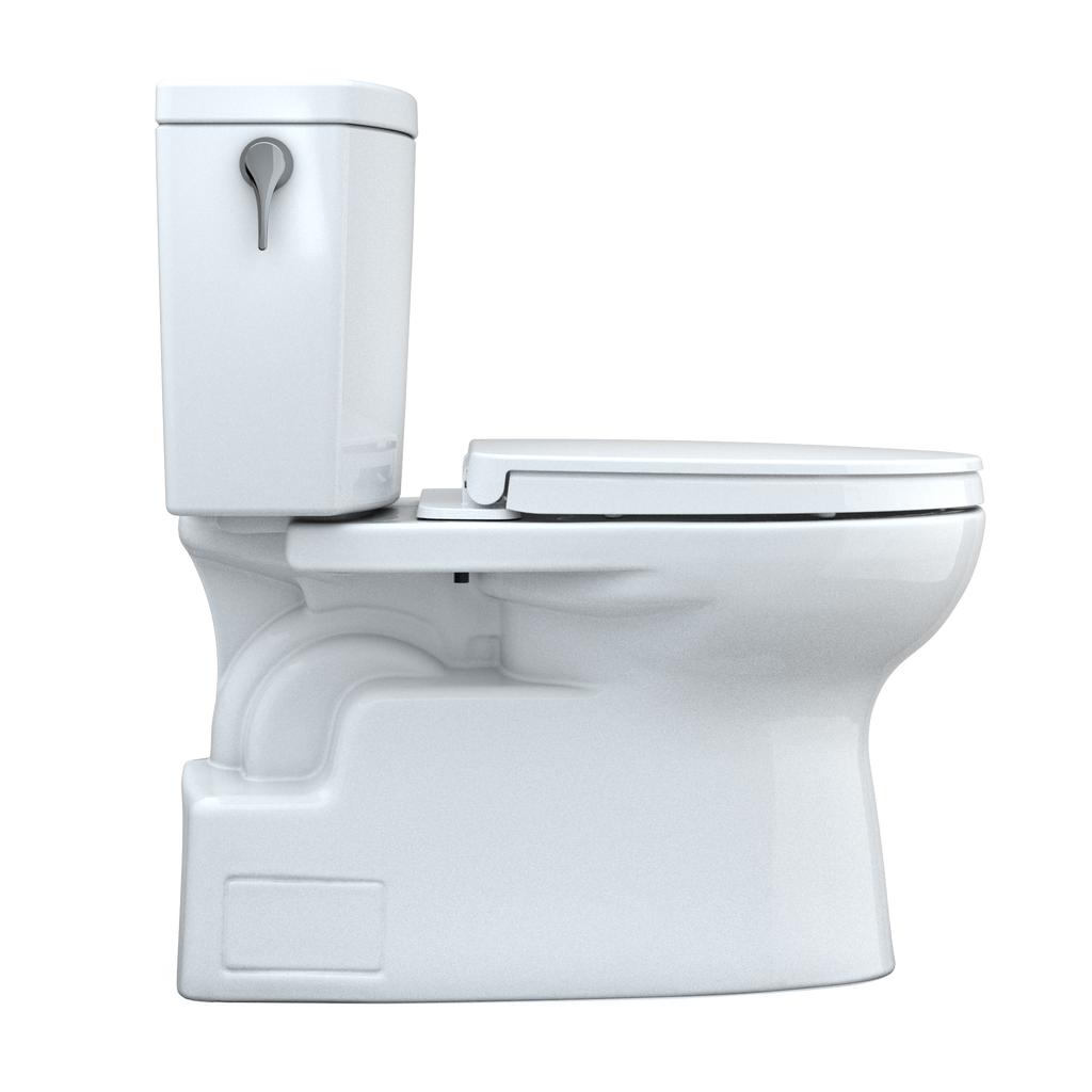 TOTO MS474124CUFG#01 Vespin Ii 1G Two-Piece Elongated 1.0 Gpf Universal Height Toilet With Cefiontect And Ss124 Softclose Seat - Cotton White