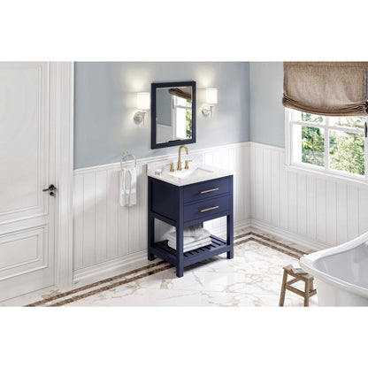 JEFFREY ALEXANDER VN2WAV-30-BL-NT 30" Hale Blue Wavecrest Vanity - Hale Blue