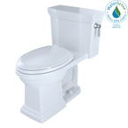 TOTO MS814224CEFRG#01 Promenade Ii One-Piece Elongated 1.28 Gpf Universal Height Toilet With Cefiontect And Right-Hand Trip Lever - Cotton White