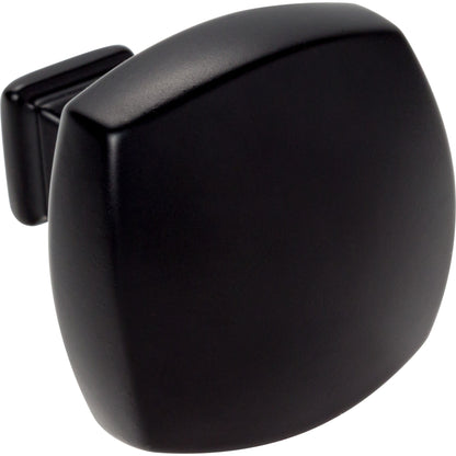 JEFFREY ALEXANDER 278L-MB Audrey 1-3/8" Diameter Square Knob - Matte Black