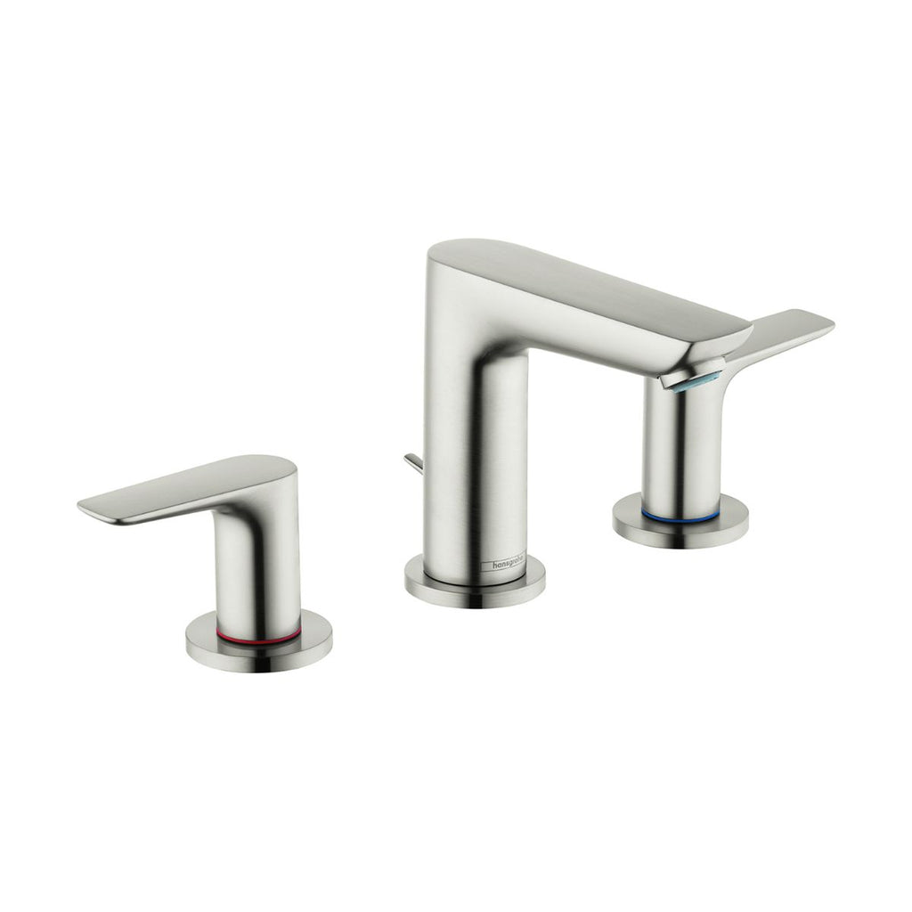 HANSGROHE 71733821 Talis E Widespread Faucet 150 with Pop-Up Drain, 1.2 GPM - Brushed Nickel