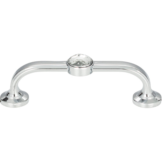 ATLAS 344-CH Legacy Crystal 3" Center to Center Bar Pull , Polished Chrome