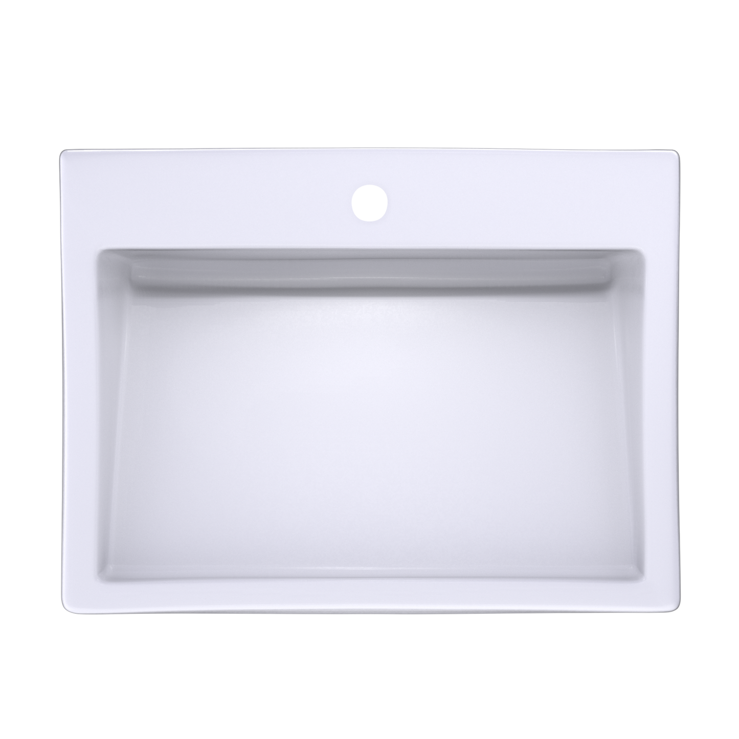 TOTO LT171G#01 Kiwami Renesse Design I Rectangular Fireclay Vessel Bathroom Sink with CEFIONTECT for Single Hole Faucets , Cotton White