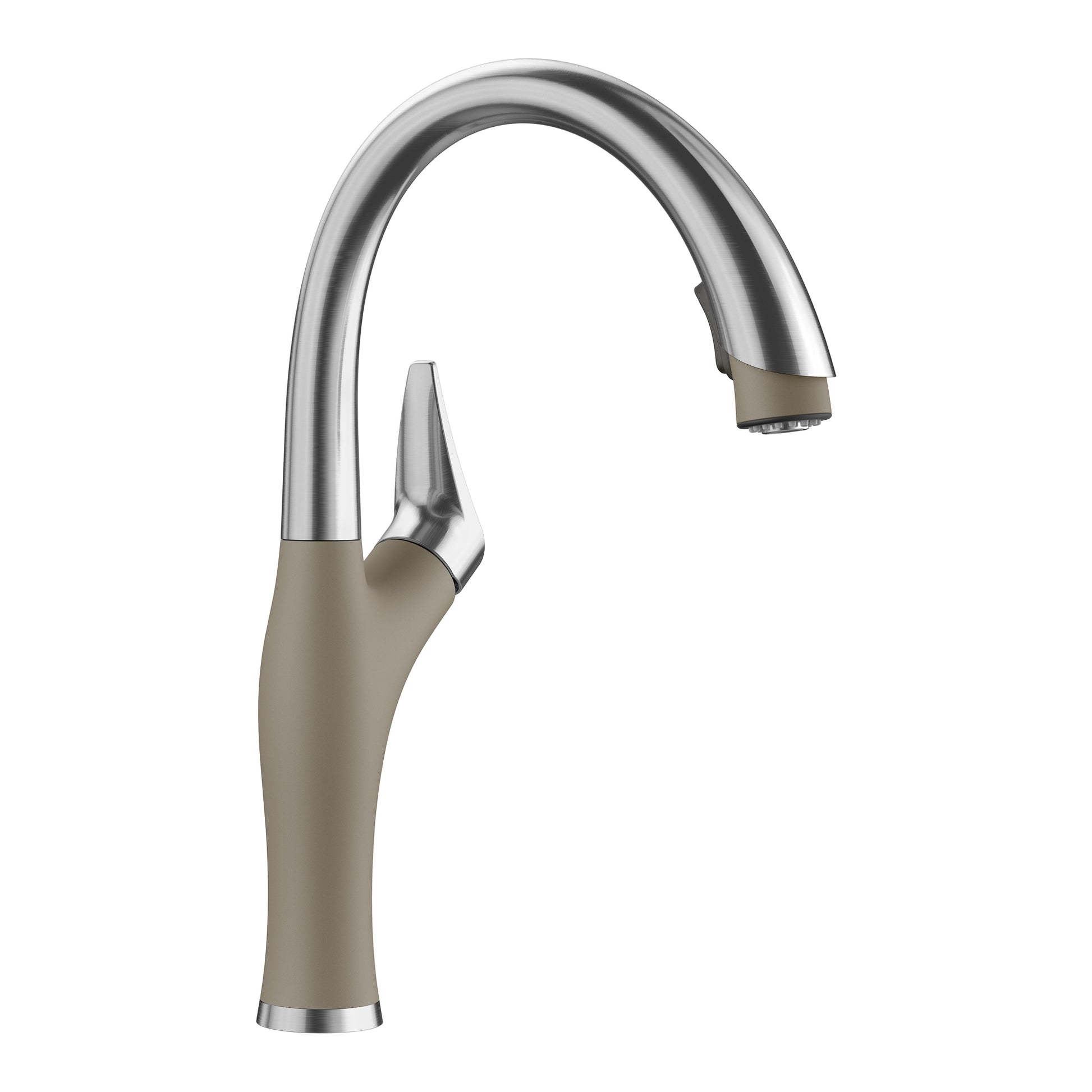 BLANCO 442035 Artona Artona Pull-Down Dual-Spray Kitchen Faucet - PVD Steel/Truffle in Pvd Steel/Truffle