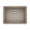 BLANCO 522417 Precis Precis SILGRANIT 24" Single Bowl Undermount Kitchen Sink - Truffle in Truffle