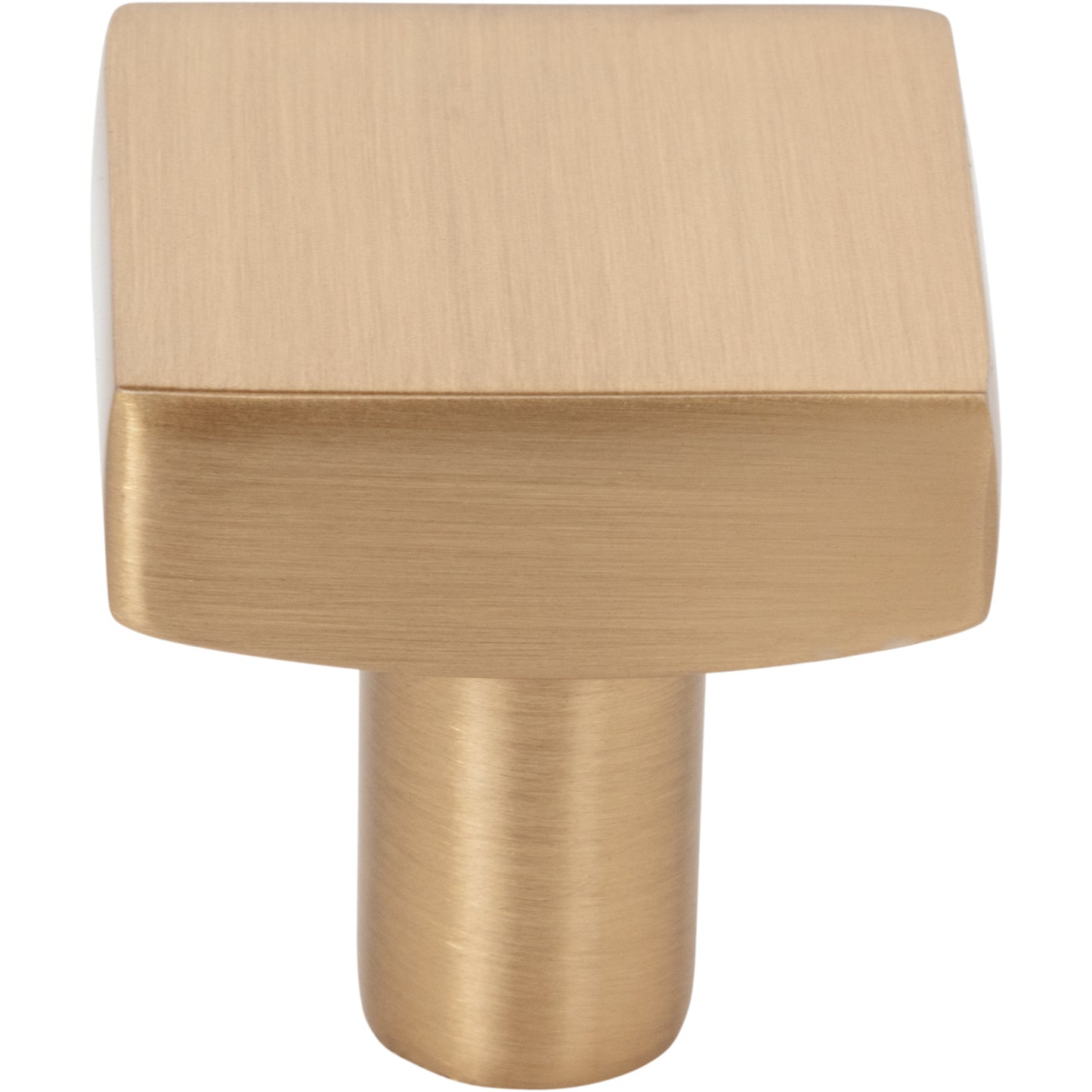 JEFFREY ALEXANDER 845SBZ Dominique 1-1/8" Length Square Knob - Satin Bronze