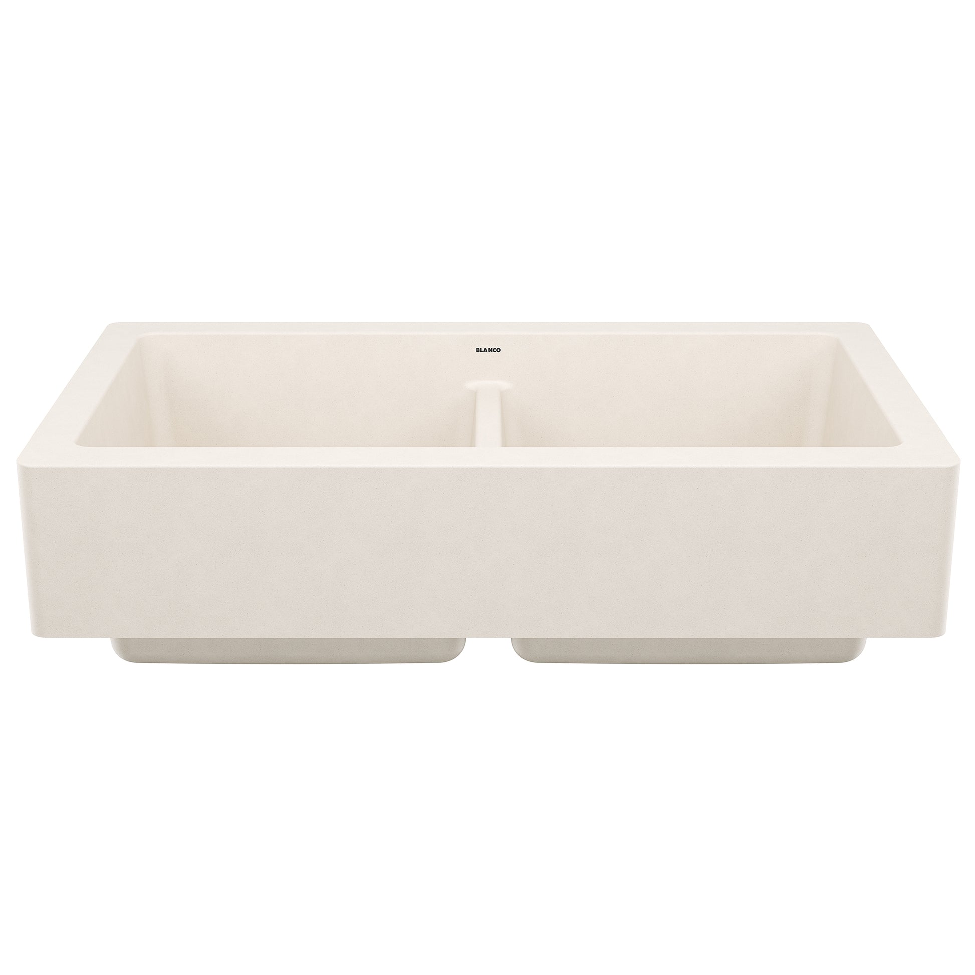 BLANCO 527409 Vintera Vintera SILGRANIT 33" Double Bowl Apron-Front Farmhouse Sink - Soft White in Soft White