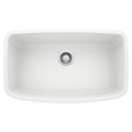 BLANCO 441773 Valea Valea SILGRANIT 32" Super Single Undermount Kitchen Sink - White in White
