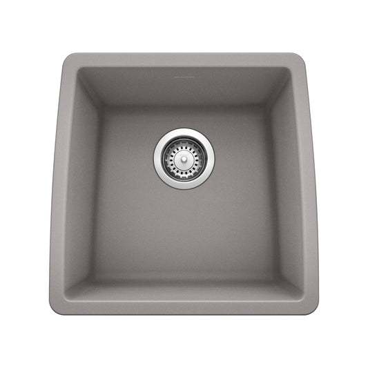 BLANCO 440082 Performa Performa SILGRANIT 17" Undermount Bar Sink - Metallic Gray in Metallic Gray