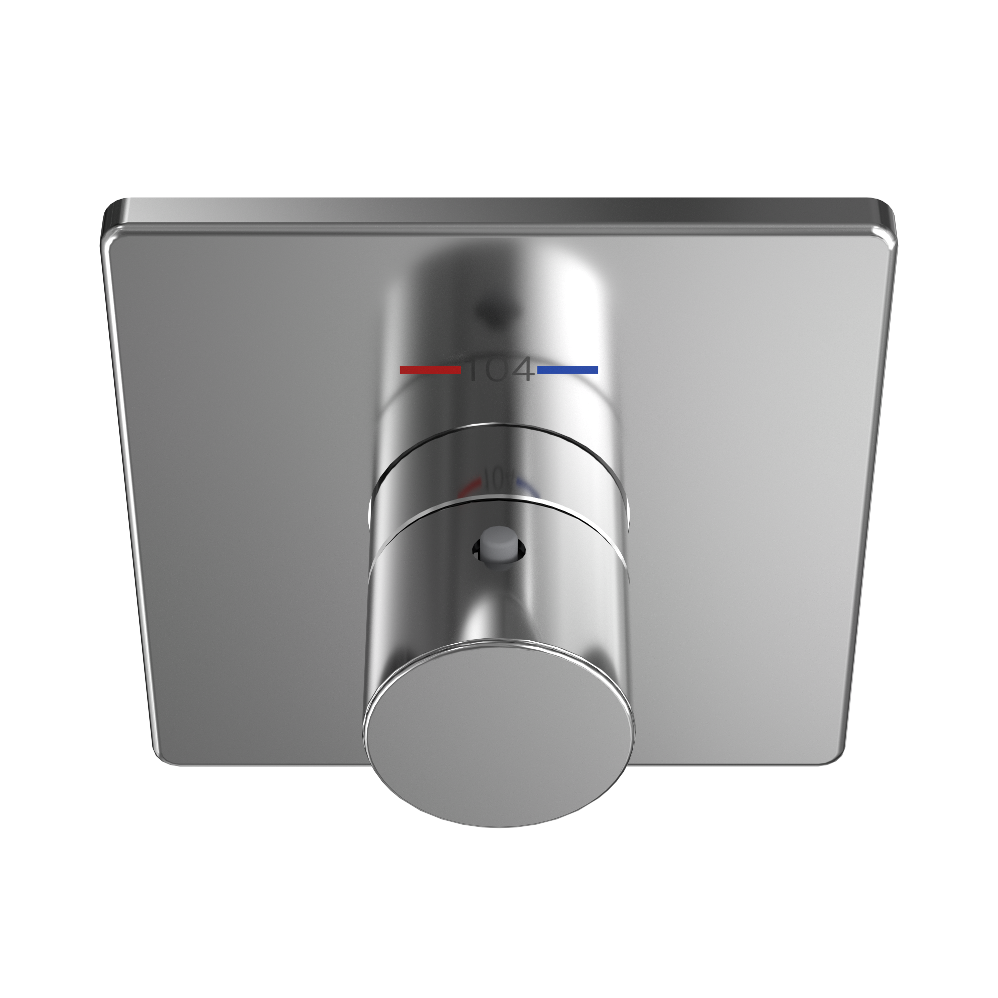 TOTO TBV02401U#CP Square Thermostatic Mixing Valve Shower Trim - Polished Chrome