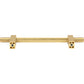 JEFFREY ALEXANDER 598-128BG Larkin Knurled Center 128 mm Center-to-Center Bar Pull - Brushed Gold