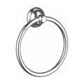 HANSGROHE 06095000 C Accessories Towel Ring - Chrome