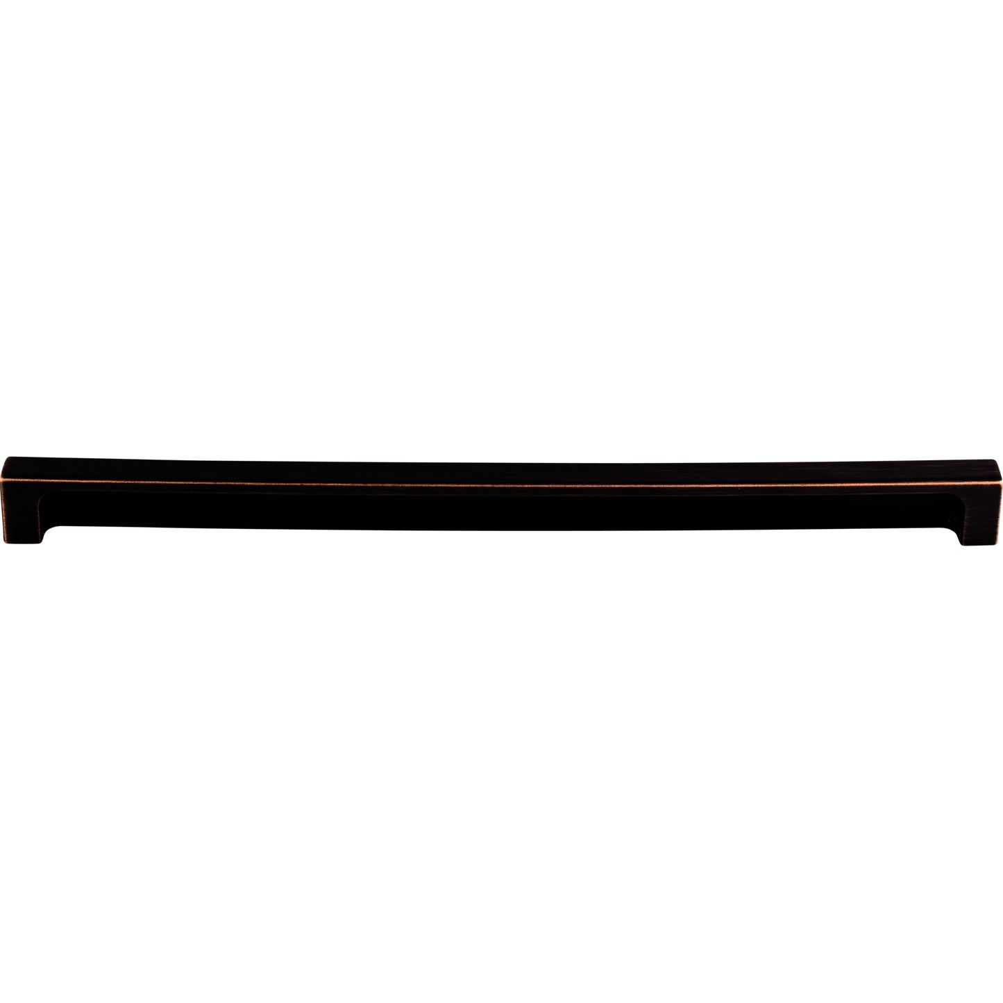 TOP KNOBS TK278TB Modern Metro 12" Center to Center Finger Pull - Tuscan Bronze