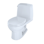 TOTO MS853113E#01 Eco Ultramax One-Piece Round Bowl 1.28 Gpf Toilet - Cotton White