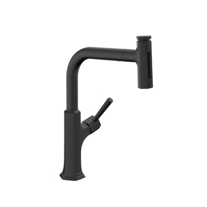 HANSGROHE 04855670 Locarno HighArc Kitchen Faucet, 2-Spray Pull-Out, 1.75 GPM - Matte Black