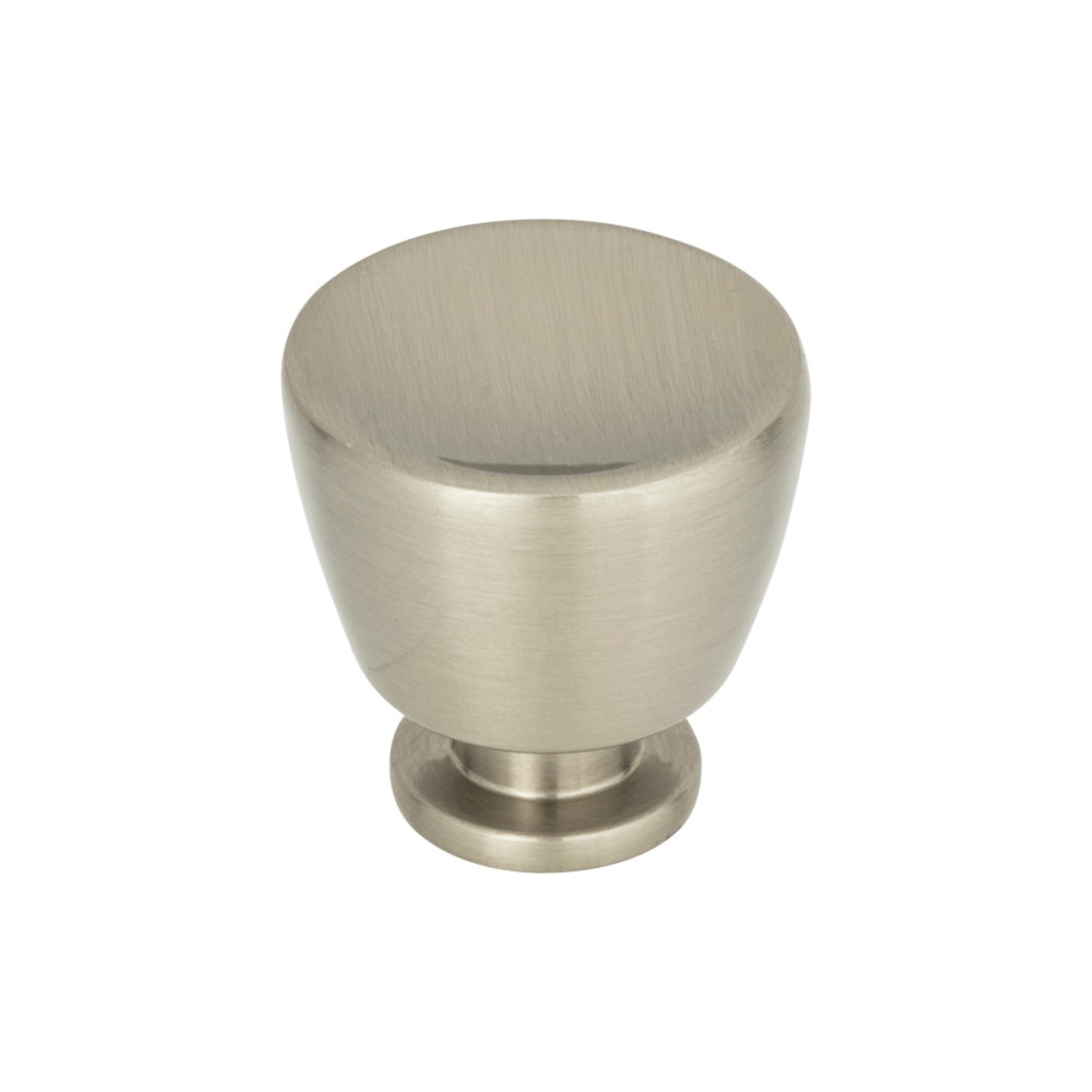 ATLAS 413-BRN Tiki Hut 1 1/4" Diameter Round Knob , Brushed Nickel