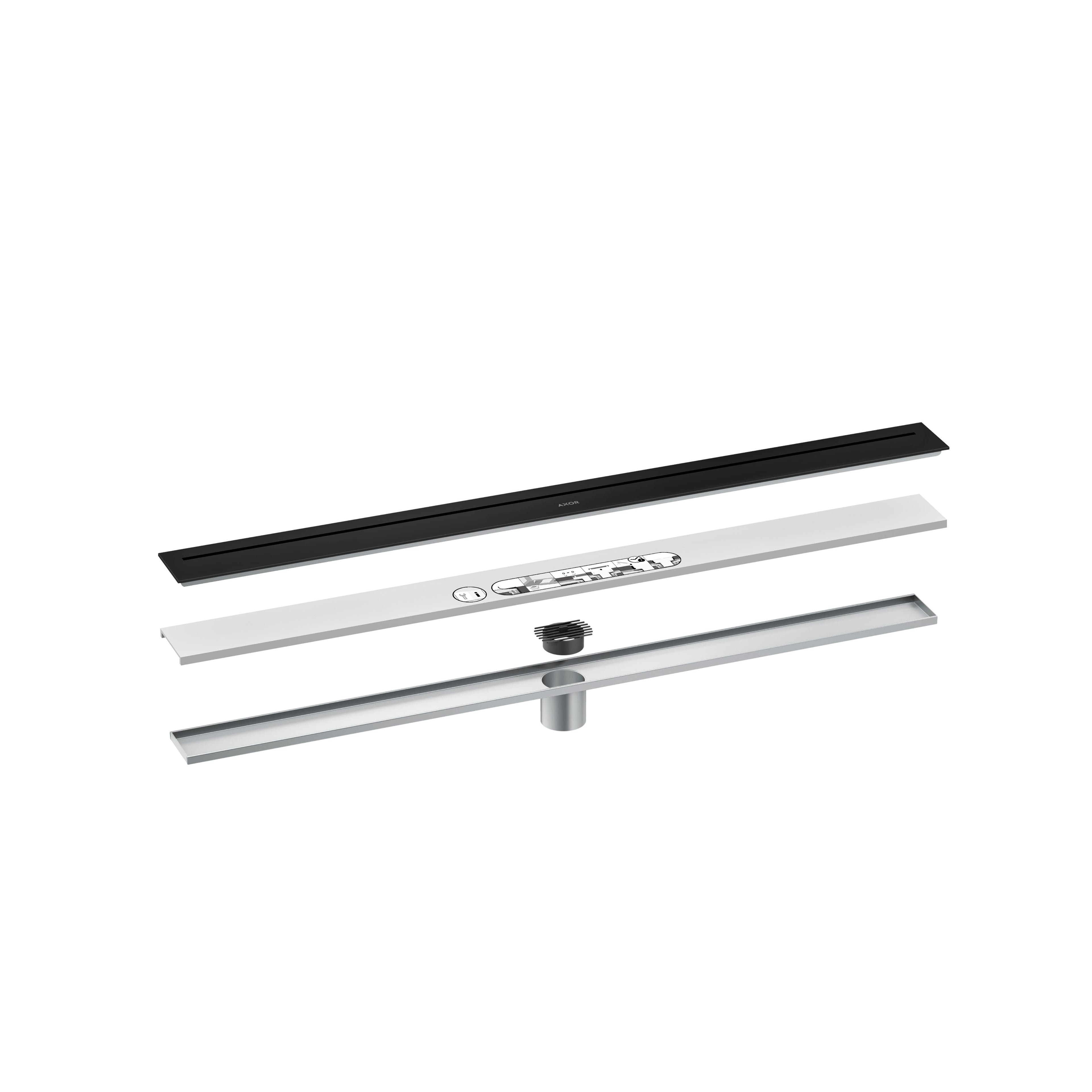 AXOR 42522671 Drains Floor Installation 35 7/16" - Matte Black