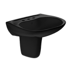 TOTO LHT242.8#51 Prominence Oval Wall-Mount Bathroom Sink And Shroud For 8 Inch Center Faucets - Ebony
