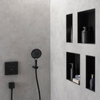 HANSGROHE 56073670 XtraStoris Minimalistic Wall Niche with Open Frame 12"x 12"x 4" - Matte Black