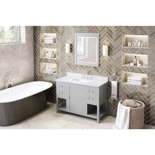 JEFFREY ALEXANDER VN2AST-48-GR-NT 48" Grey Astoria Vanity - Grey