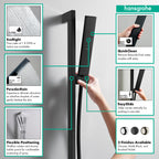 HANSGROHE 24371671 Pulsify E Wallbar Set 100 3-Jet 24", 1.75 GPM - Matte Black