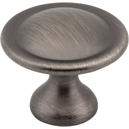 ELEMENTS 647BNBDL Watervale 1-1/8" Diameter Mushroom Knob - Brushed Pewter