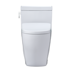 TOTO MW6264726CEFGA#01 Washlet+ Aimes One-Piece Elongated 1.28 Gpf Toilet With Auto Flush S7 Contemporary Bidet Seat - Cotton White